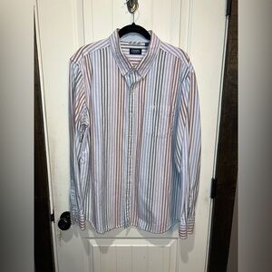 Chaps Men's Casual Striped Button Down Shirt